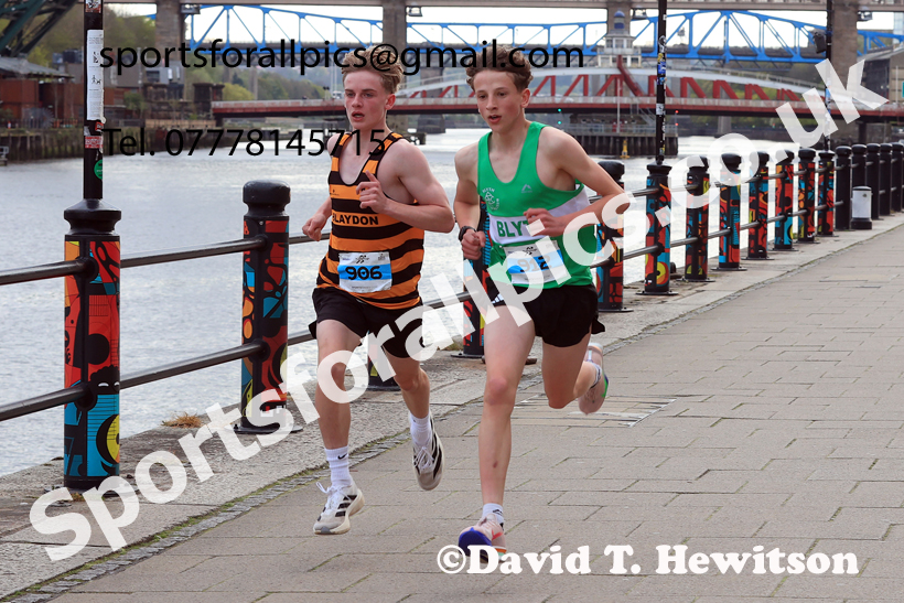 Junior 3k, 2026 Quayside 5k and Junior 3k, Newcastle/Gateshead. Photo: David T. Hewitson/Sports for All Pics